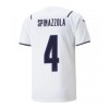 Men's Replica SPINAZZOLA #4 Italy Away Soccer Jersey Shirt 2021 Puma