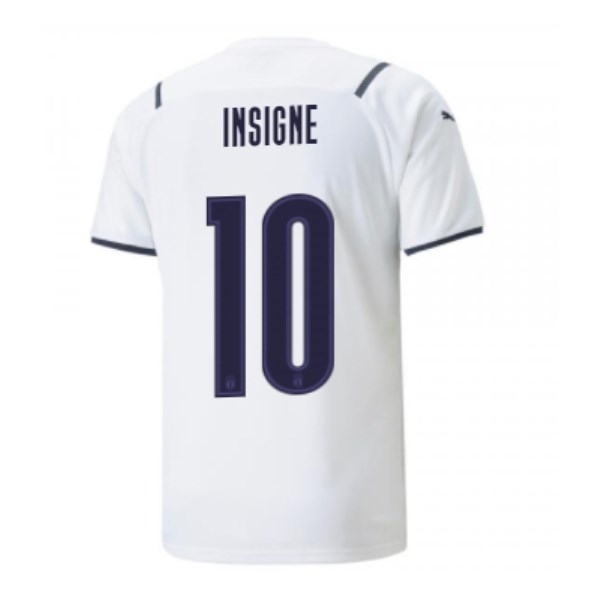 Men's Replica INSIGNE #10 Italy Away Soccer Jersey Shirt 2021 Puma