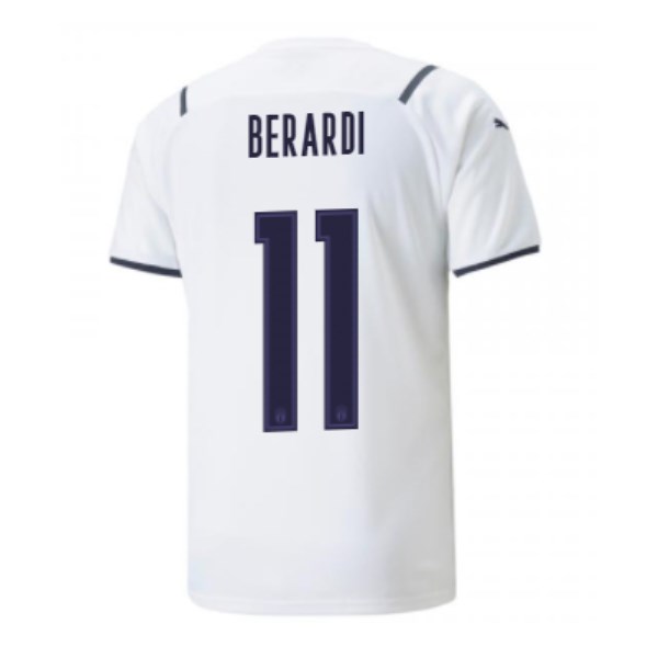 Men's Replica BERARDI #11 Italy Away Soccer Jersey Shirt 2021 Puma