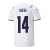 Men's Replica CHIESA #14 Italy Away Soccer Jersey Shirt 2021 Puma