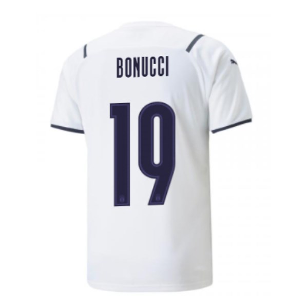 Men's Replica BONUCCL #19 Italy Away Soccer Jersey Shirt 2021 Puma