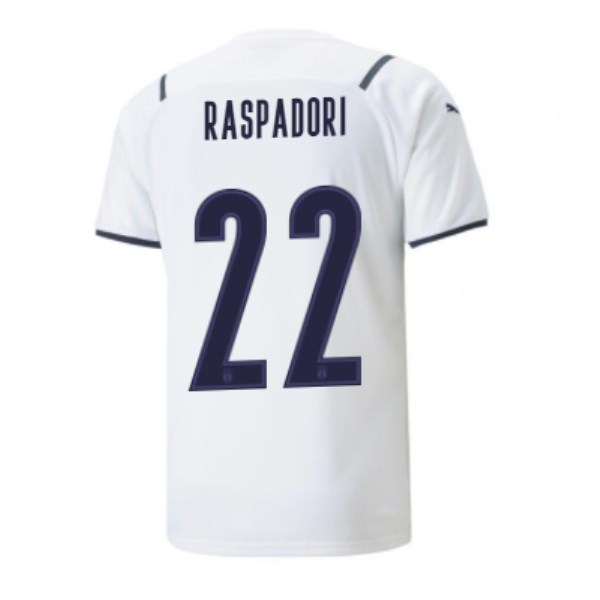 Men's Replica RASPADORI #22 Italy Away Soccer Jersey Shirt 2021 Puma