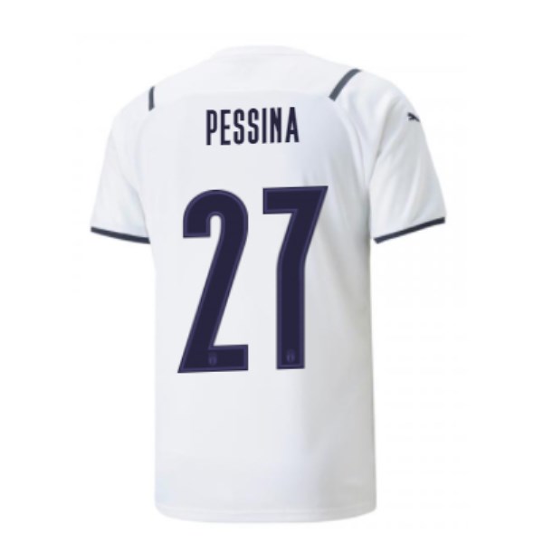 Men's Replica PESSINA #27 Italy Away Soccer Jersey Shirt 2021 Puma