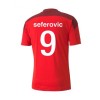 Men's Replica SEFEROVIC #9 Switzerland Home Soccer Jersey Shirt 2021 Puma