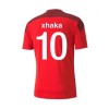 Men's Replica XHAKA #10 Switzerland Home Soccer Jersey Shirt 2021 Puma