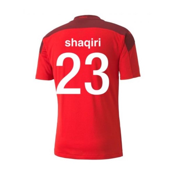 Men's Replica SHAQIRI #23 Switzerland Home Soccer Jersey Shirt 2021 Puma