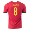 Men's Replica TIELEMANS #8 Belgium Home Soccer Jersey Shirt 2020 Adidas