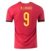 Men's Replica R.LUKAKU #9 Belgium Home Soccer Jersey Shirt 2020 Adidas