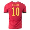 Men's Replica E.HAZARD #10 Belgium Home Soccer Jersey Shirt 2020 Adidas