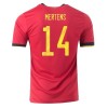 Men's Replica MERTENS #14 Belgium Home Soccer Jersey Shirt 2020 Adidas