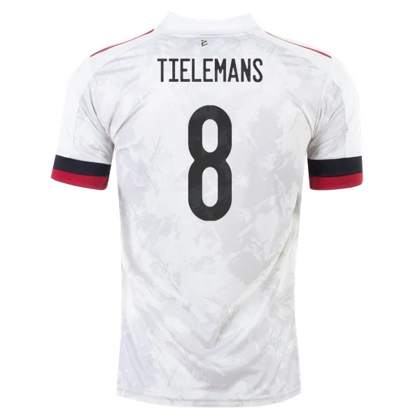 Men's Replica TIELEMANS #8 Belgium Away Soccer Jersey Shirt 2020 Adidas