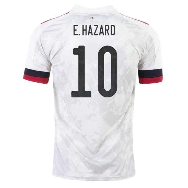 Men's Replica E.HAZARD #10 Belgium Away Soccer Jersey Shirt 2020 Adidas