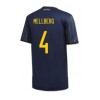 Men's Replica MELLBERG #4 Sweden Away Soccer Jersey Shirt 2020 Adidas