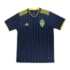 Men's Replica LARSSON #7 Sweden Away Soccer Jersey Shirt 2020 Adidas