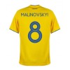 Men's Replica MALINOVSKYI #8 Ukraine Home Soccer Jersey Shirt 2020 Joma