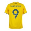 Men's Replica YAREMCHUK #9 Ukraine Home Soccer Jersey Shirt 2020 Joma