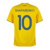 Men's Replica SHAPARENKO #10 Ukraine Home Soccer Jersey Shirt 2020 Joma