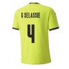 Men's Replica G SELASSIE #4 Czech Republic Away Soccer Jersey Shirt 2020 Puma