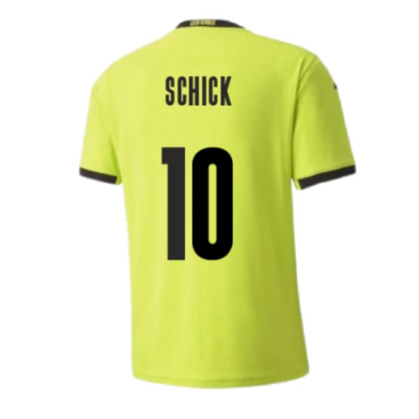 Men's Replica SCHICK #10 Czech Republic Away Soccer Jersey Shirt 2020 Puma