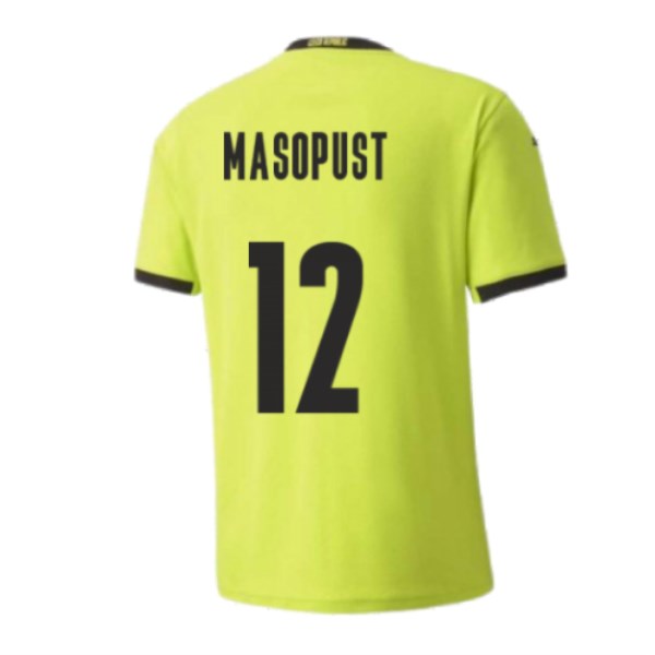 Men's Replica MASOPUST #12 Czech Republic Away Soccer Jersey Shirt 2020 Puma