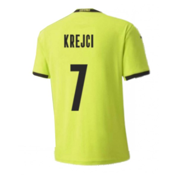 Men's Replica KREJCI #7 Czech Republic Away Soccer Jersey Shirt 2020 Puma