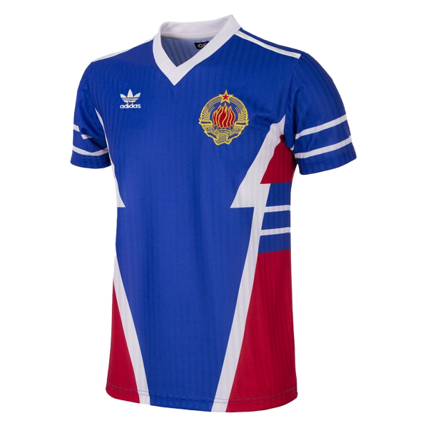 Men's Retro 1990 Yugoslavia Home Soccer Jersey Shirt Adidas