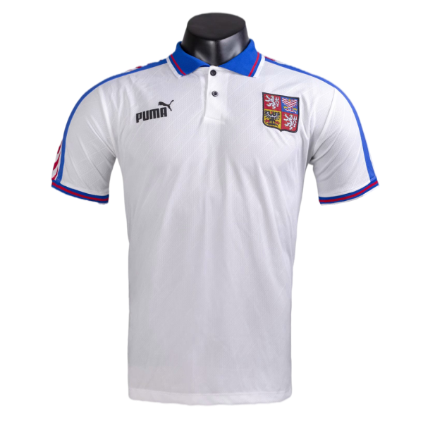 Men's Retro 1996 Czech Republic Away Soccer Jersey Shirt Puma