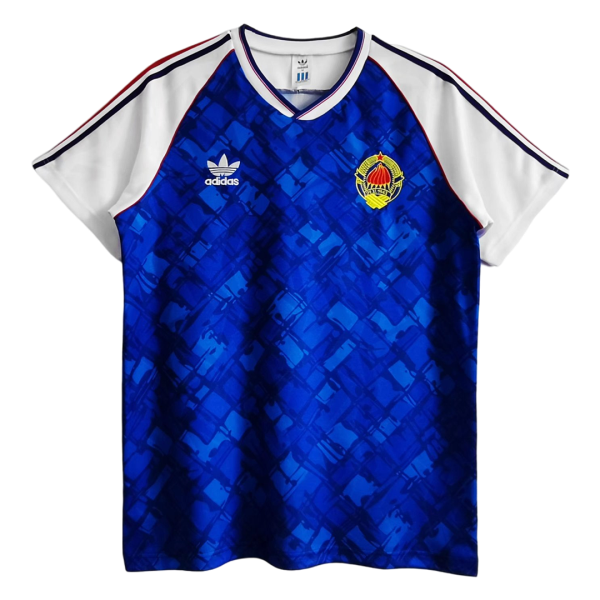 Men's Retro 1992 Yugoslavia Home Soccer Jersey Shirt Adidas
