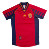 Men's Retro 1998 Spain Home Soccer Jersey Shirt Adidas