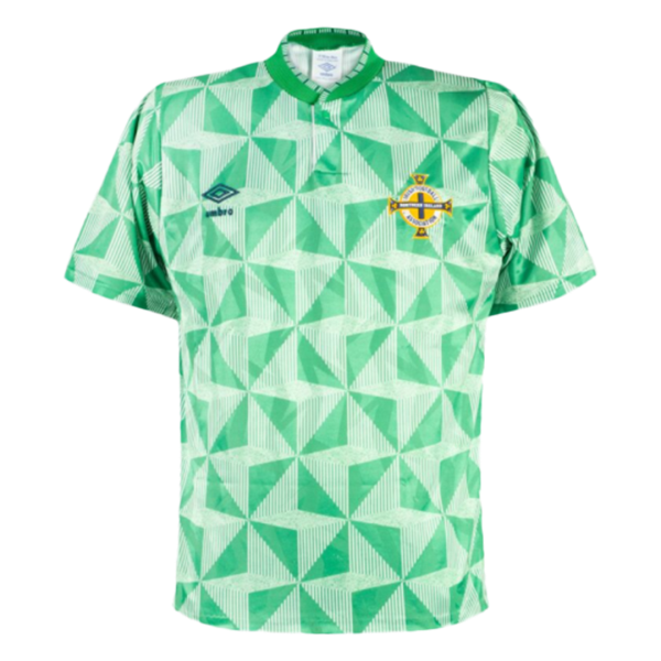 Men's Retro 1990 Northern Ireland Home Soccer Jersey Shirt Adidas