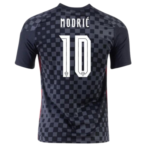 Men's Replica MODRIĆ #10 Croatia Away Soccer Jersey Shirt 2020 Nike