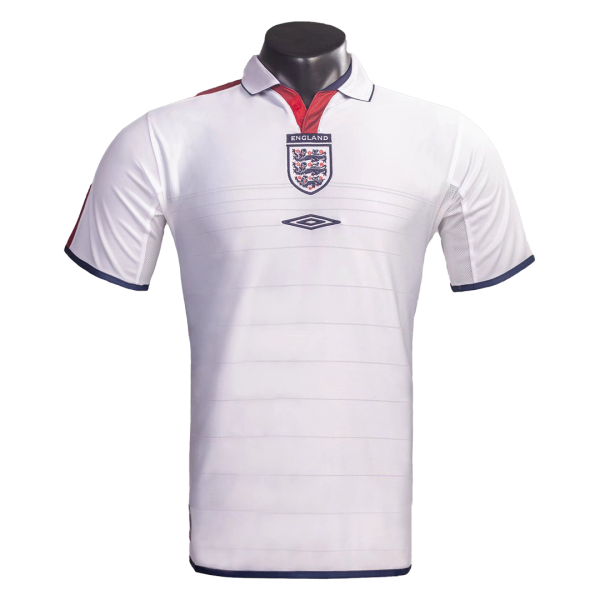 Men's Retro 2004 England Home Soccer Jersey Shirt Umbro