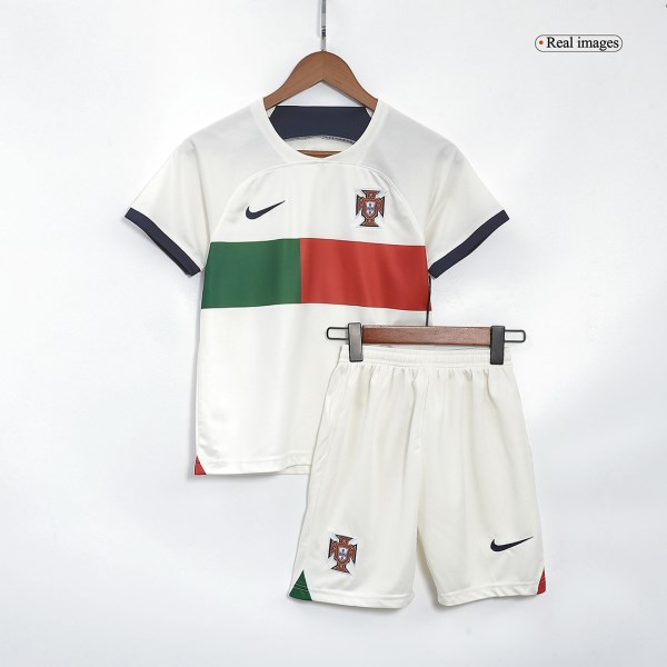 Kids Portugal Away Soccer Jersey Kit (Jersey+Shorts) 2022/23 Nike