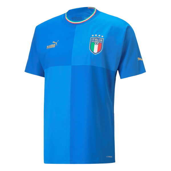 Men's Authentic Italy Home Soccer Jersey Shirt 2022 Puma