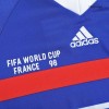 Men's Retro 1998 Replica France Home Long Sleeves Soccer Jersey Shirt Adidas