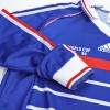 Men's Retro 1998 Replica France Home Long Sleeves Soccer Jersey Shirt Adidas