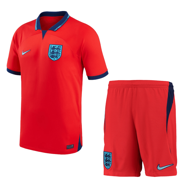 Kids England Away Soccer Jersey Kit (Jersey+Shorts) 2022 Nike - World Cup 2022