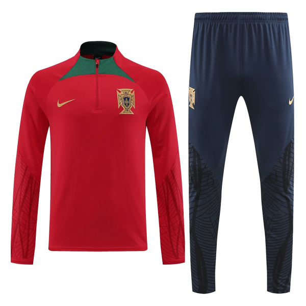 Men's Portugal Zipper Tracksuit Sweat Shirt Kit (Top+Trousers) 2022 Nike