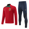 Men's Portugal Zipper Tracksuit Sweat Shirt Kit (Top+Trousers) 2022 Nike