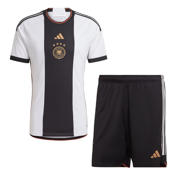 Men's Replica Germany Home Soccer Jersey Kit (Jersey+Shorts) 2022 Adidas - World Cup 2022