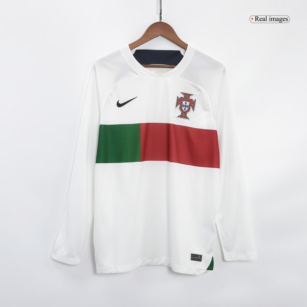 Men's Replica Portugal Away Long Sleeves Soccer Jersey Shirt 2022 Nike - World Cup 2022