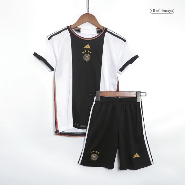 Kids Germany Home Soccer Jersey Kit (Jersey+Shorts) 2022 Adidas - World Cup 2022