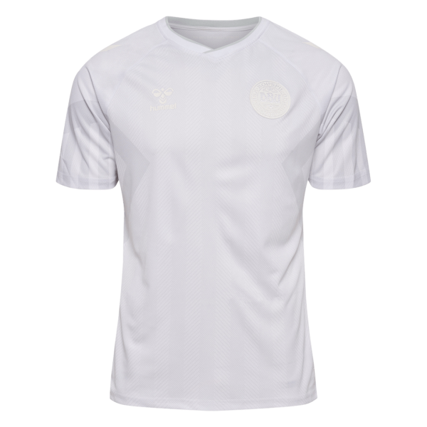 Men's Replica Denmark Away Soccer Jersey Shirt 2022 Hummel - World Cup 2022