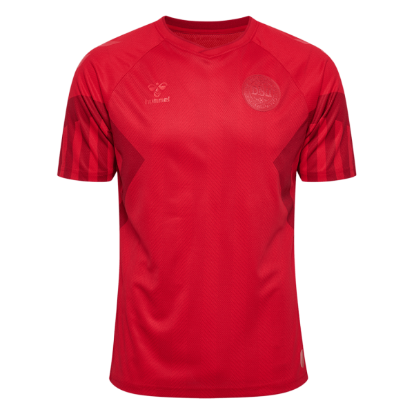 Men's Replica Denmark Home Soccer Jersey Shirt 2022 Hummel - World Cup 2022