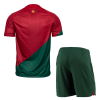 Men's Replica Portugal Home Soccer Jersey Kit (Jersey+Shorts) 2022 Nike - World Cup 2022
