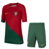 Kids Portugal Home Soccer Jersey Kit (Jersey+Shorts) 2022/23 Nike - World Cup 2022