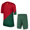 Kids Portugal Home Soccer Jersey Kit (Jersey+Shorts) 2022/23 Nike - World Cup 2022