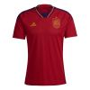 Men's Replica Spain Home Soccer Jersey Kit (Jersey+Shorts) 2022 Adidas - World Cup 2022