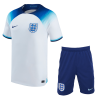 Men's Replica England Home Soccer Jersey Kit (Jersey+Shorts) 2022 Nike - World Cup 2022