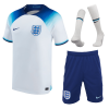 Men's Replica England Home Soccer Jersey Whole Kit (Jersey+Shorts+Socks) 2022 Nike - World Cup 2022